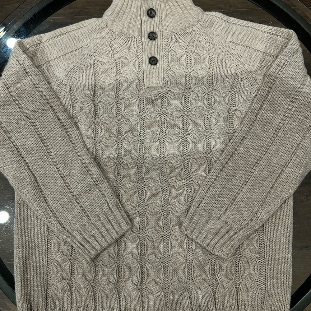 Weatherproof Men's Turtleneck Sweater - Light Gray